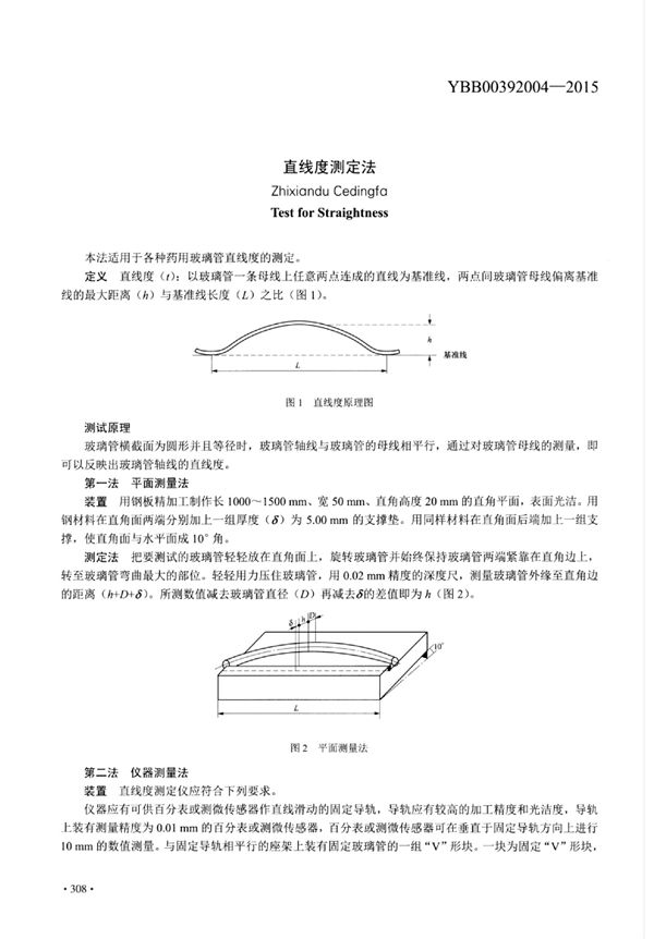 YBB00392004-2015 直线度测定法