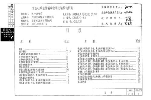 川08J131-复合硅酸盐保温砌块填充墙构造图集