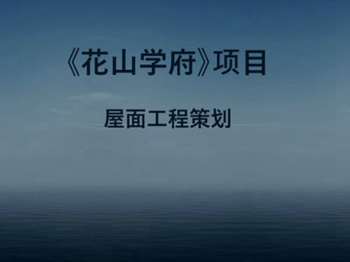 住宅楼屋面工程策划方案讲解(图文丰富)
