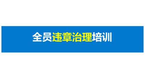 复工如何治理习惯性违章(52页)