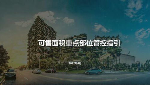 知名地产可售面积重点部位管控指引(2022年版)，41页PDF