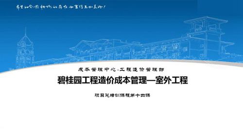 项目总室外工程工程造价成本管理