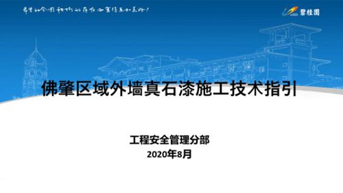 外墙真石漆施工技术指引