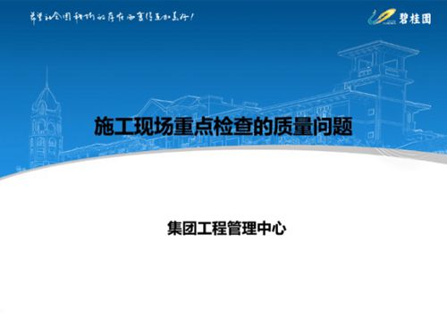 知名地产施工现场重点检查质量问题图文并茂