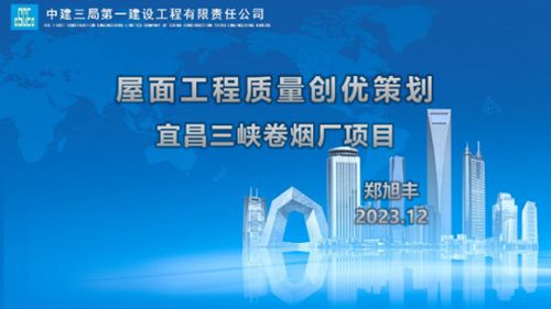 屋面工程质量创优策划汇报(设计 采购 建造管理)