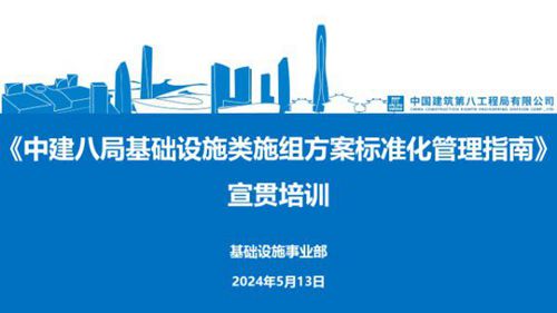 2024中建基础设施施工组织方案标准化管理指南