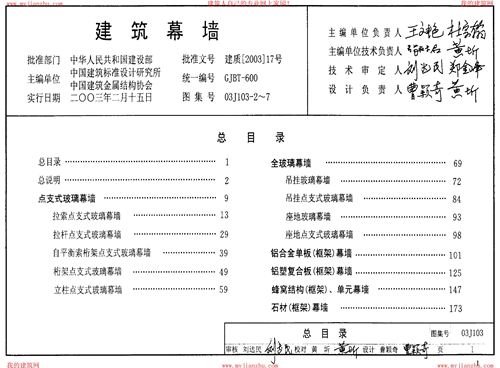 03J103-2～7(图集)建筑幕墙