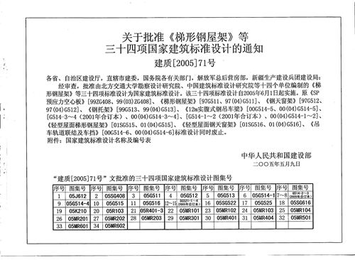 05G514-4 12M 实腹式钢吊车梁[重级工作制(A6，A7)Q345钢]