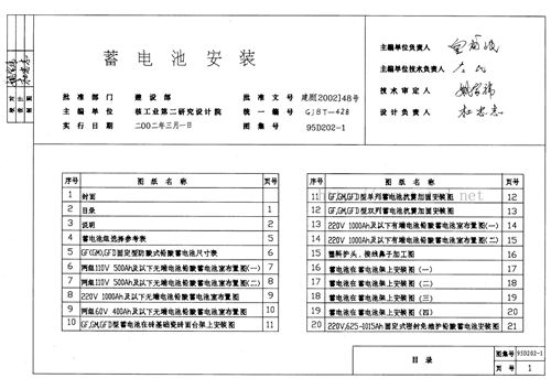 95D202-1 蓄电池安装