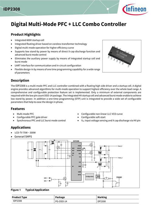 IDP2308 英飞凌芯片 INFINEON 中文版规格书手册