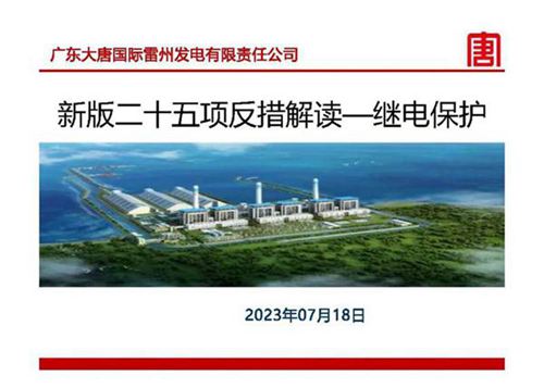 2023版 新版二十五项反措解读-继电保护