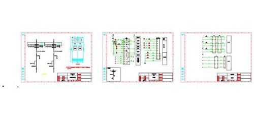 CAD版 储能并网柜图纸(含一次 二次电气原理图)