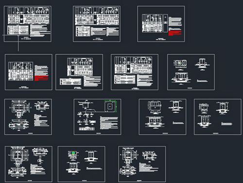 预装式箱式变电站箱变CAD图集