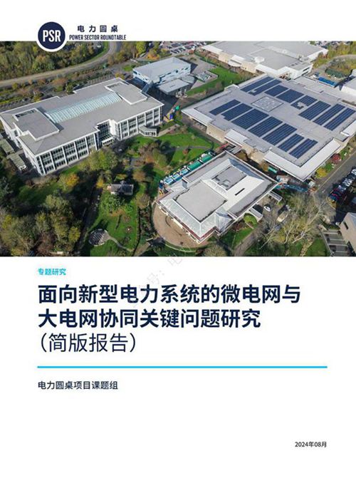 2024面向新型电力系统的微电网与大电网协同关键问题研究
