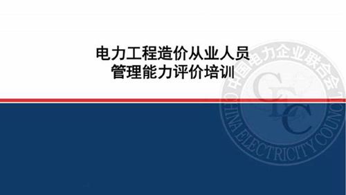 电力工程造价从业人员管理能力评价培训(450页)