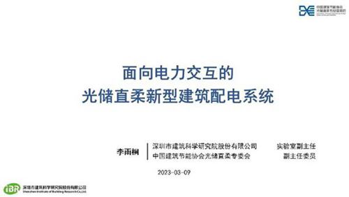李雨桐 面向电力交互的光储直柔新型建筑配电系统