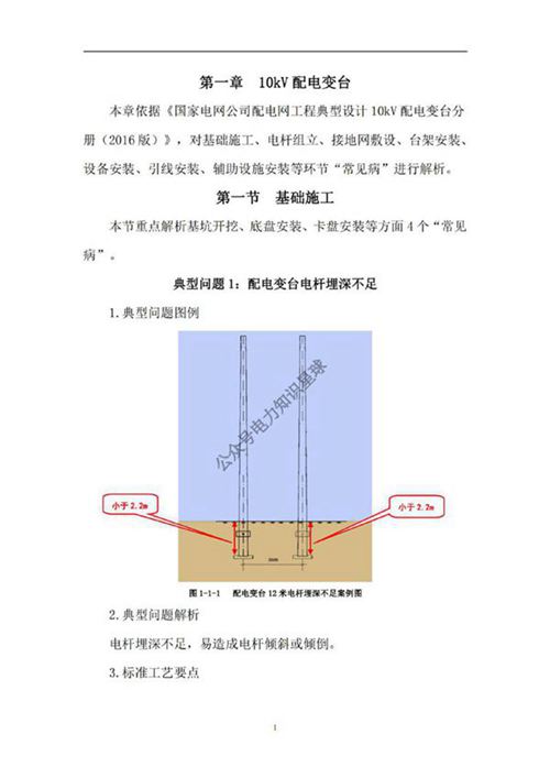配电网工程工艺质量典型问题(变台)