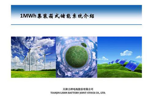 天津力神1MWh集装箱式储能系统方案