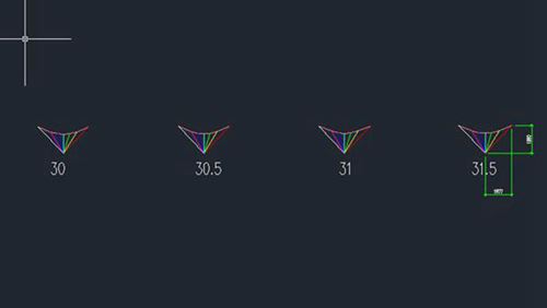 各纬度下日照阴影CAD图纸