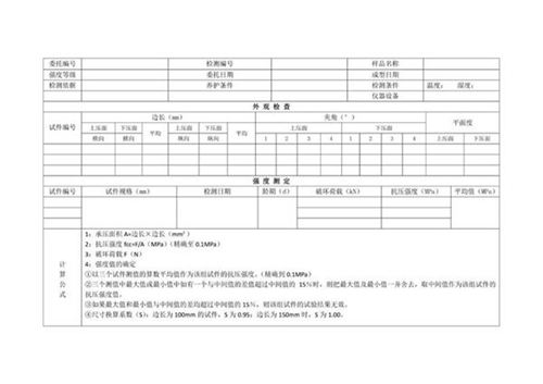 依据GBT50081-2019标准混凝土抗压强度记录表格