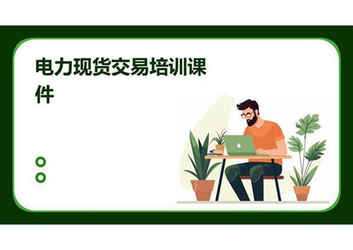 电力现货交易培训课件