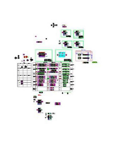 CAD版  整套储能电站集装箱设计图(多型号布局)