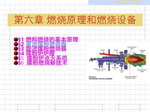 燃烧原理和燃烧设备概述培训