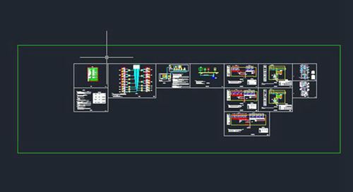 民用建筑光伏集中发电系统电气图纸CAD版