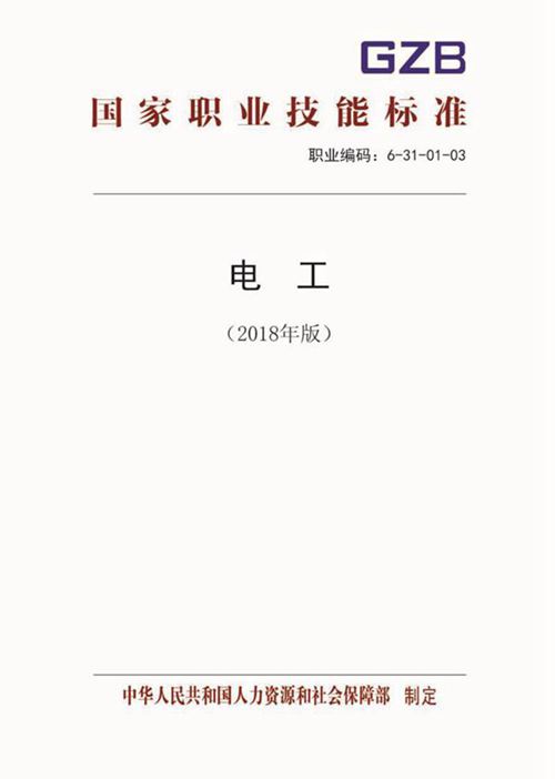 国家职业标准 GZB 6-31-01-03 电工 (2018)