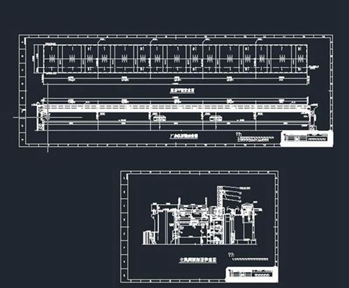 水利发电厂钢结构工程施工图(CAD，4张)