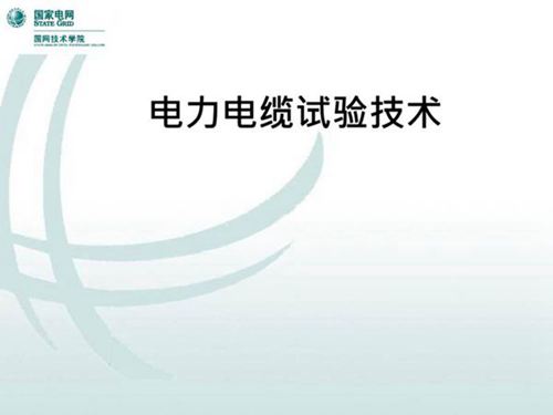 国家电网 优秀人才专家编写培训教材 电力电缆知识与试验技术