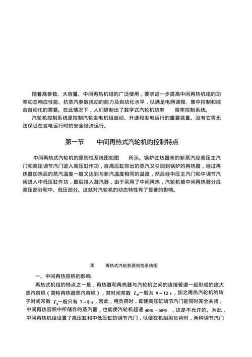 大型火电厂生产技术人员培训系列教材 汽轮机控制 监视和保护