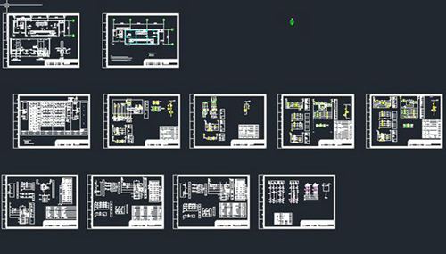 大型项目供配电工程全套电气图纸(含完整二次控制原理图)