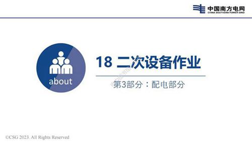 2023版 电力安规 配电部分 二次设备作业培训手册