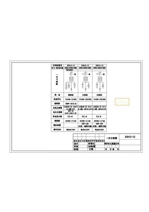 高压进线柜一次系统图