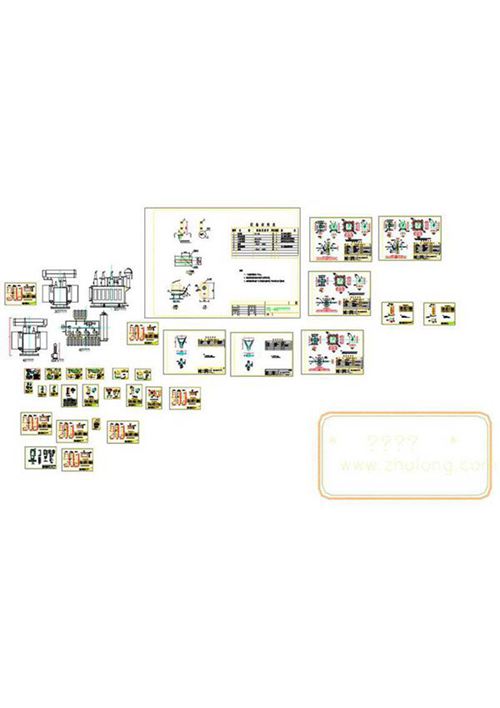 变电站电气设备一次安装图