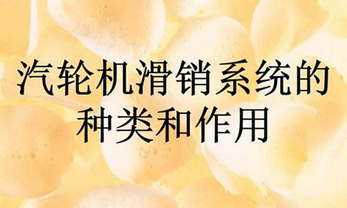 汽轮机滑销系统的种类和作用