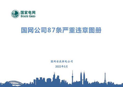 国网公司87条严重违章图册