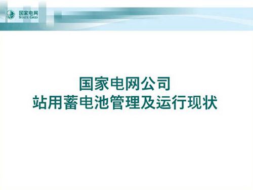 国家电网公司站用蓄电池管理及运行现状