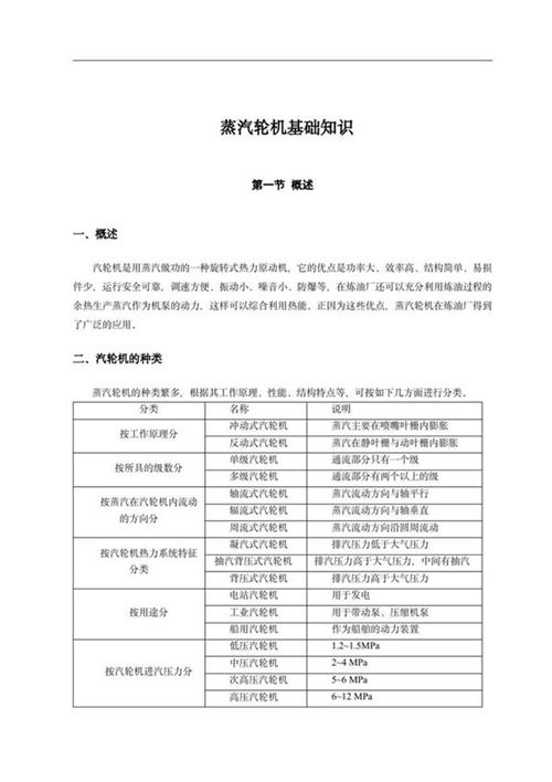 大神总结的汽轮机基础知识