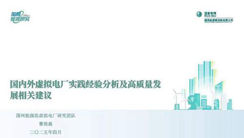 2025国内外虚拟电厂实践经验分析及高质量发展相关建议