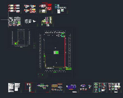 CAD版 智能载人飞行器车间-电气施工图