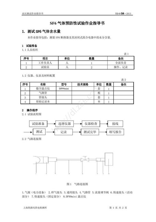 SF6气体预防性试验
