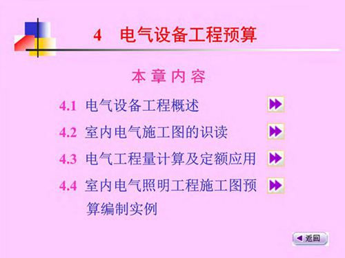 电气预算讲义教程一点通