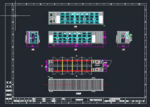85MWh储能集装箱外形图
