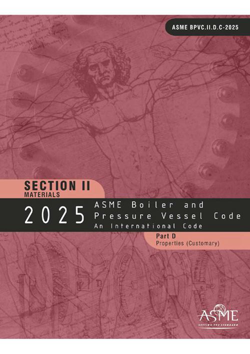ASME BPVC 2025 Section II part D (customary)
