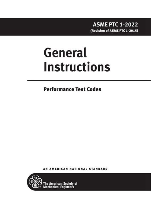 ASME PTC 1-2022 总规程 General Instructions