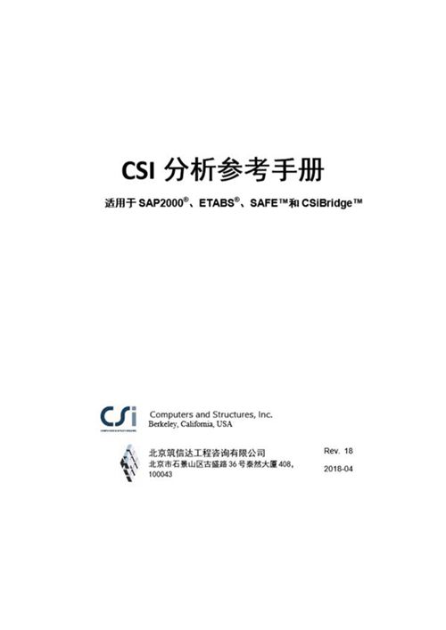 CSI分析参考手册