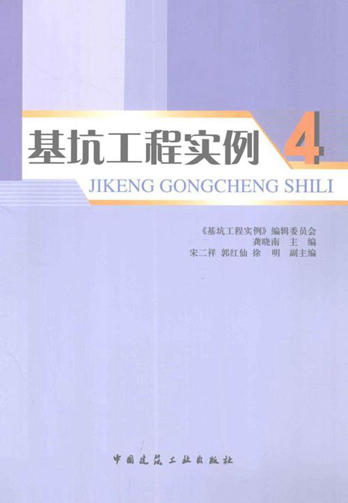 《基坑工程实例4》 龚晓南 2012年