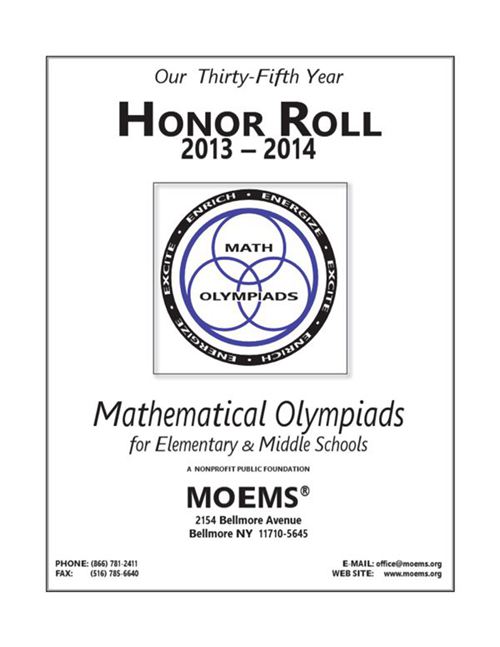 Mathematical Olympiads Math Olympiad for Elementary Schools